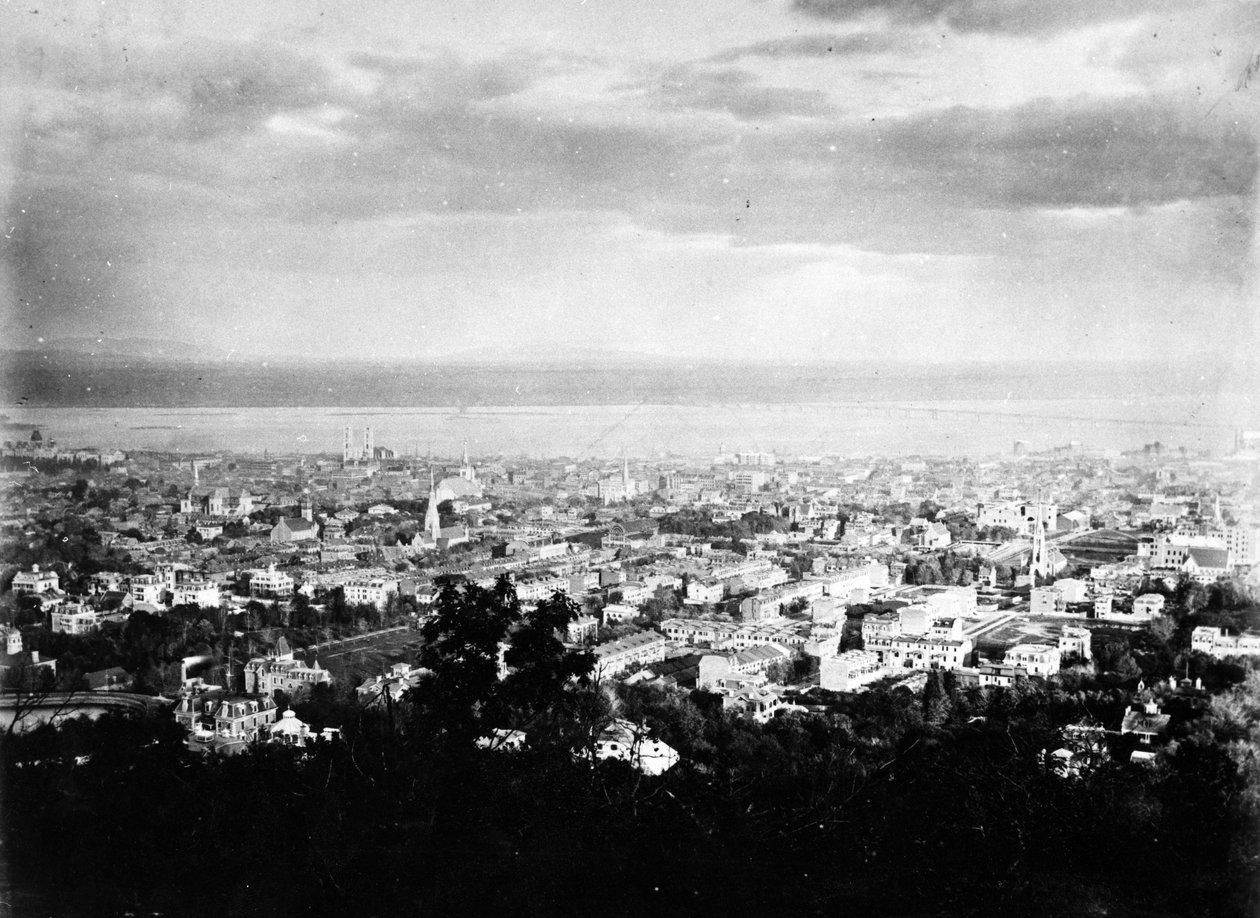Vue de Montréal depuis le parc du Mont-Royal, vers 1860-90 - American Photographer
