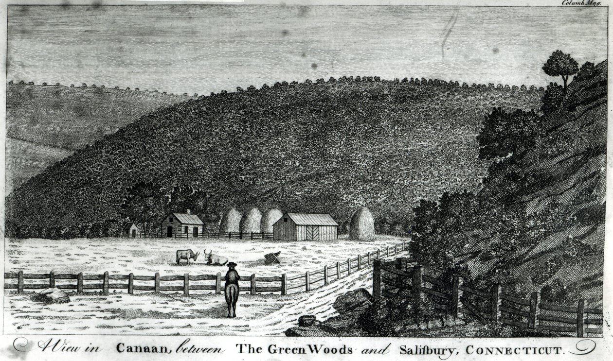 Une Ferme à Canaan, Connecticut, de 