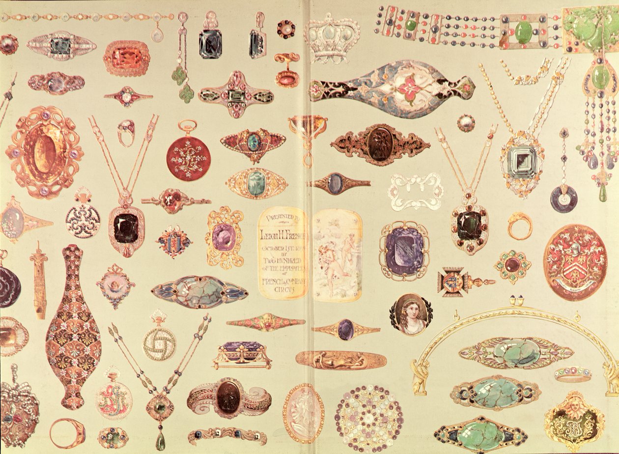 Bijoux du catalogue Tiffany, 1890 - American School