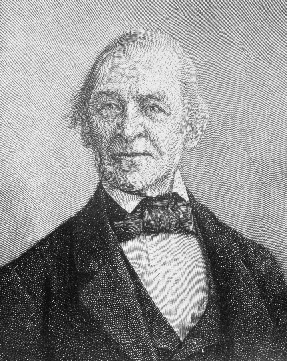 Ralph Waldo Emerson (1803-1882) conférencier, poète et essayiste américain - American School