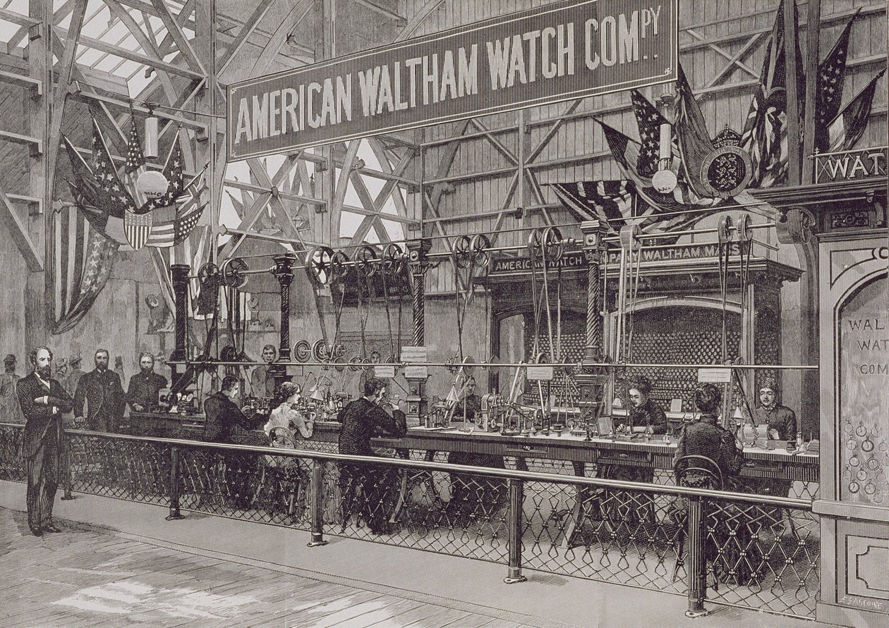 La Compagnie américaine de montres Waltham, Massachusetts, 1885 - American School
