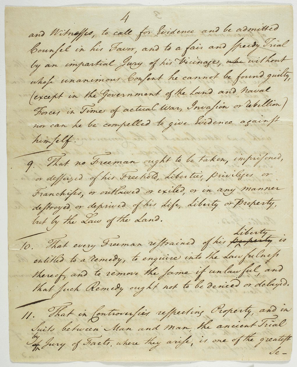 La Déclaration des droits, copie signée à Federal Hall, 1789 - American School