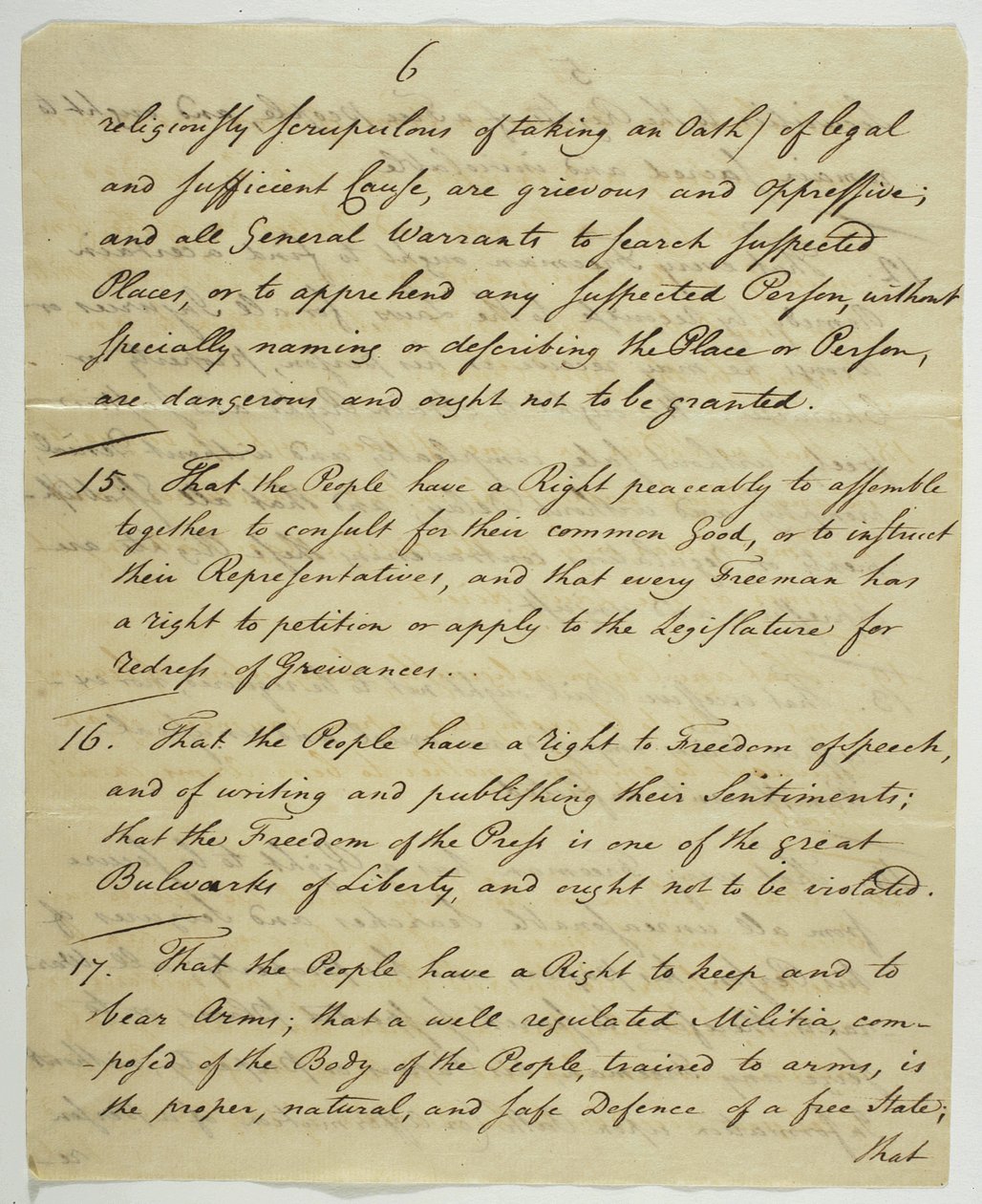La Déclaration des droits, copie signée à Federal Hall, 1789 - American School