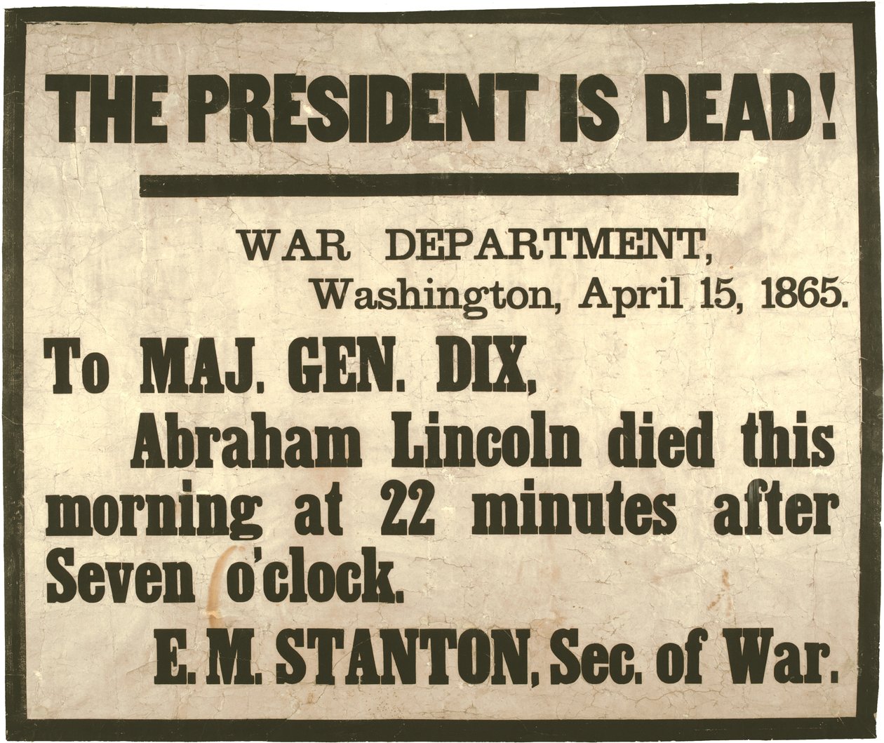 Le président est mort, 15 avril 1865 - American School