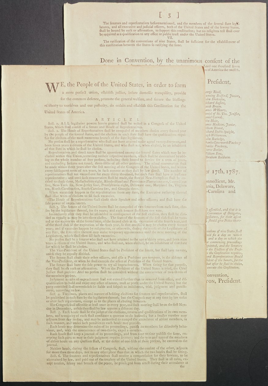 La Constitution des États-Unis, 1787 - American School