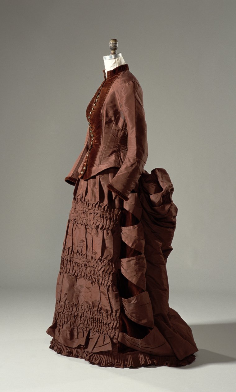 Robe de promenade, vers 1880 - American School