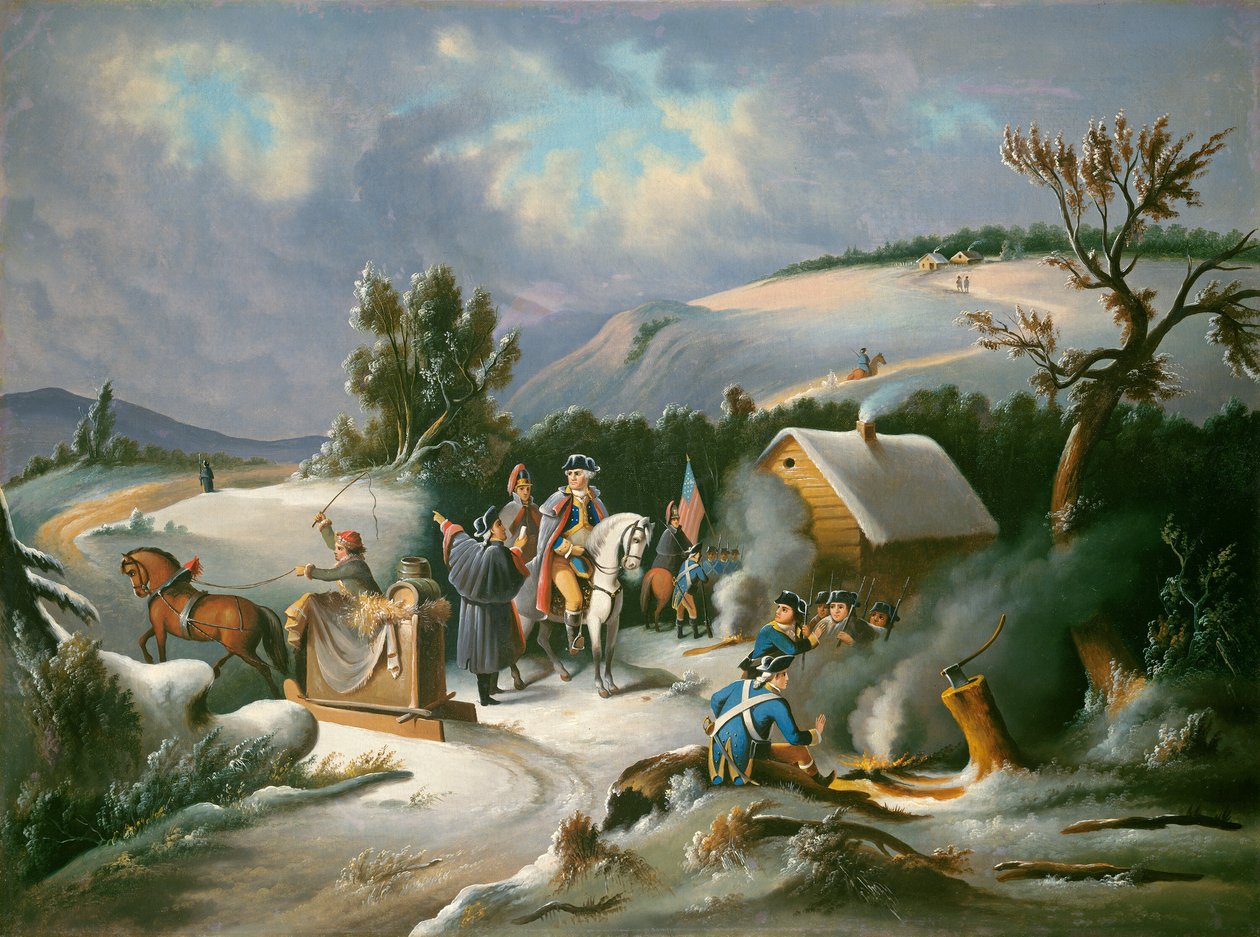 Washington à Valley Forge - American 19th Century