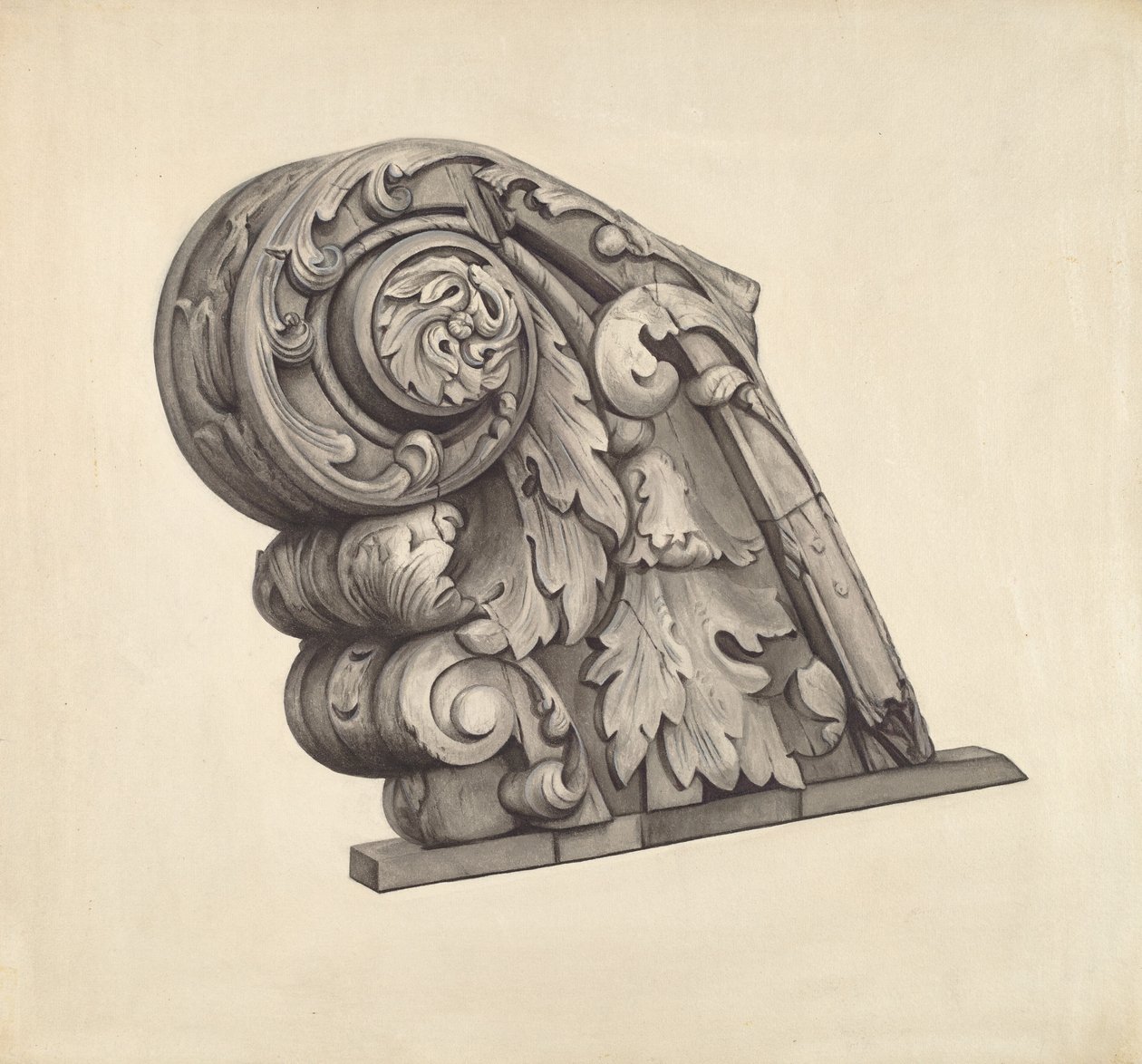 Figure de proue de la frégate "Sabine" - American 20th Century