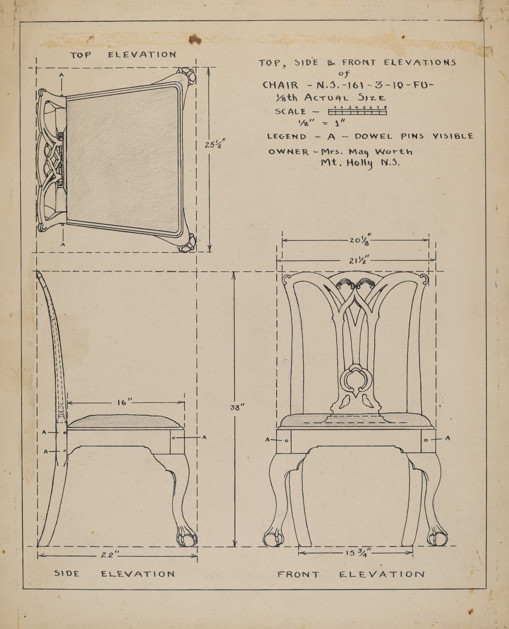 Chaise - American 20th Century