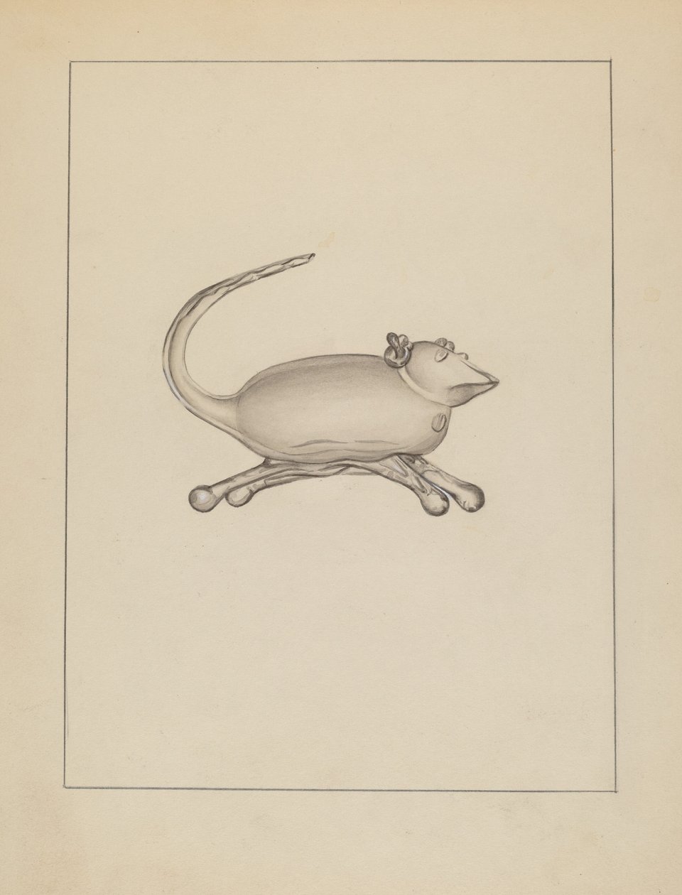 Souris en verre - American 20th Century