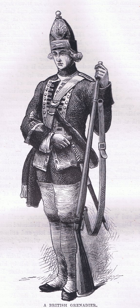 Un grenadier britannique, illustration de l
