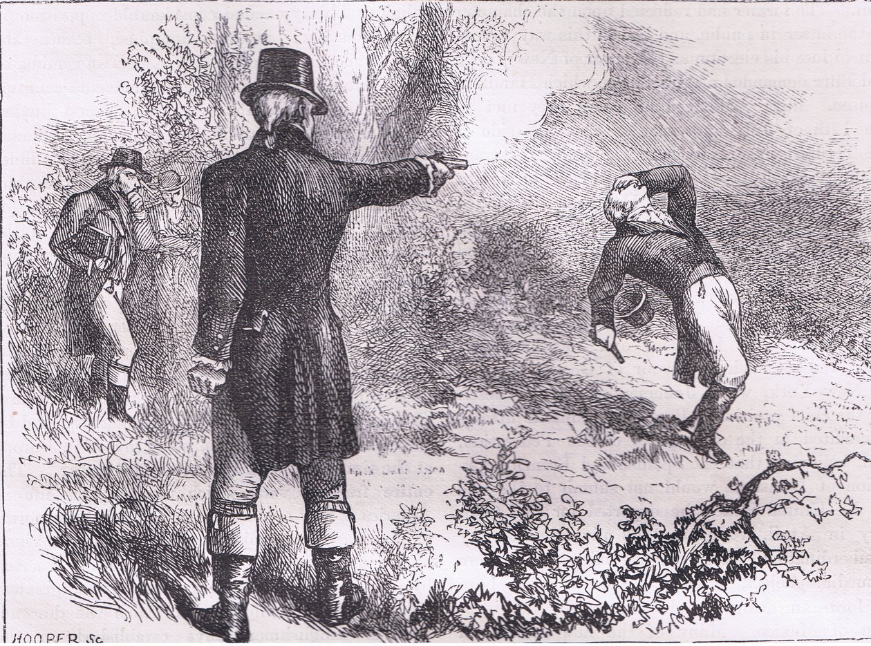 Duel entre Burr et Hamilton, illustration de l