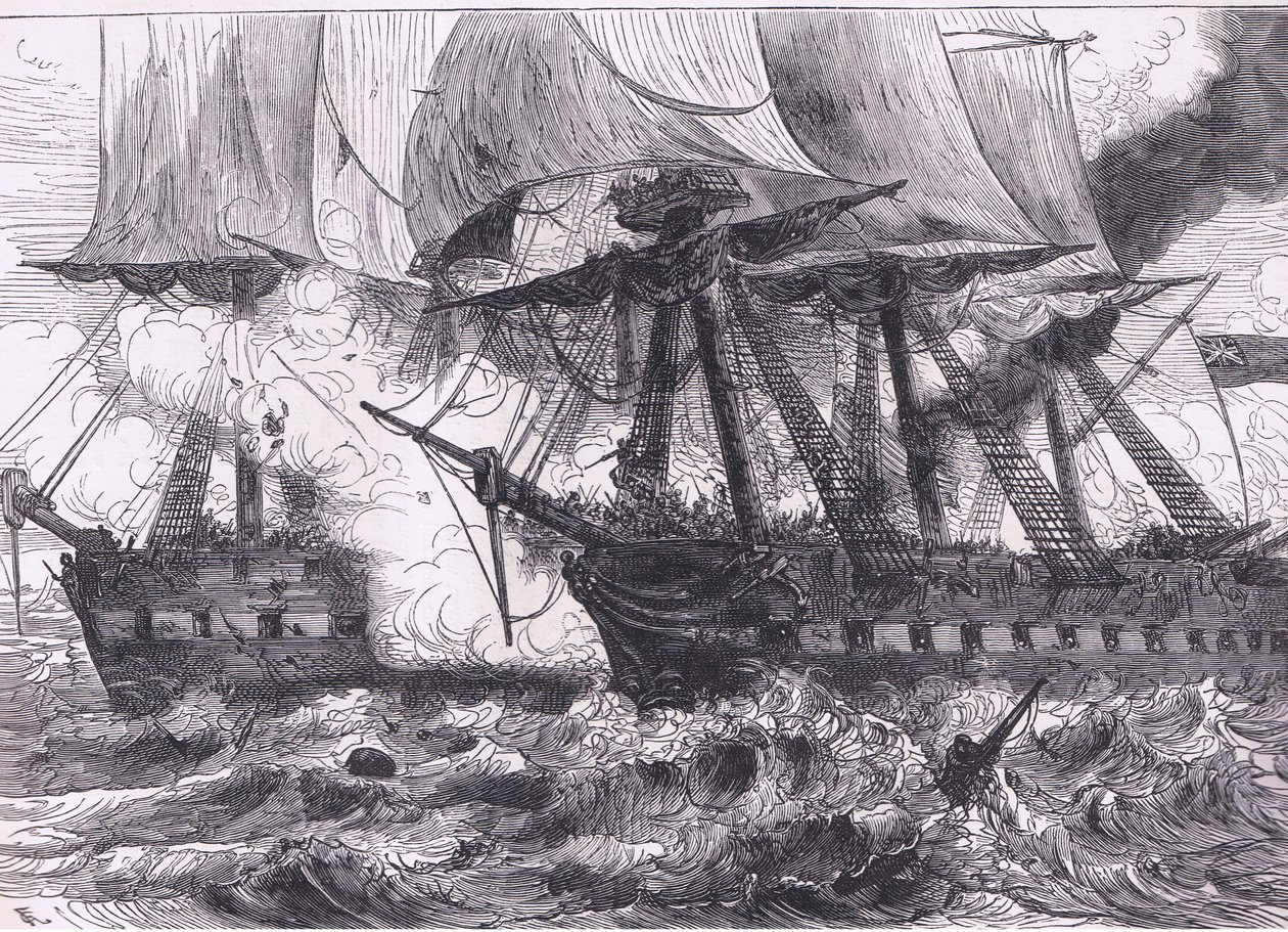 Combat entre le Chesapeake et le Shannon, illustration de l