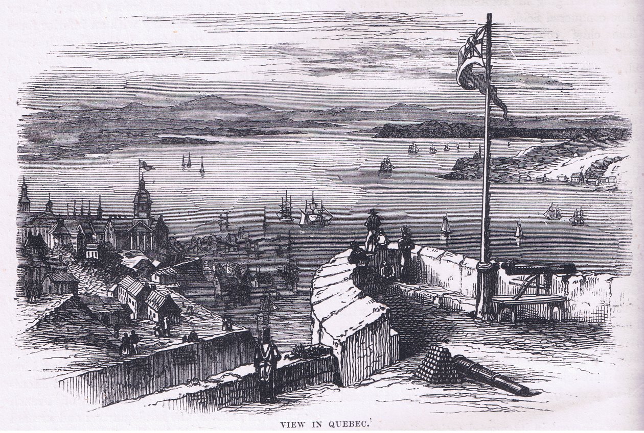 Vue de Québec, illustration de l