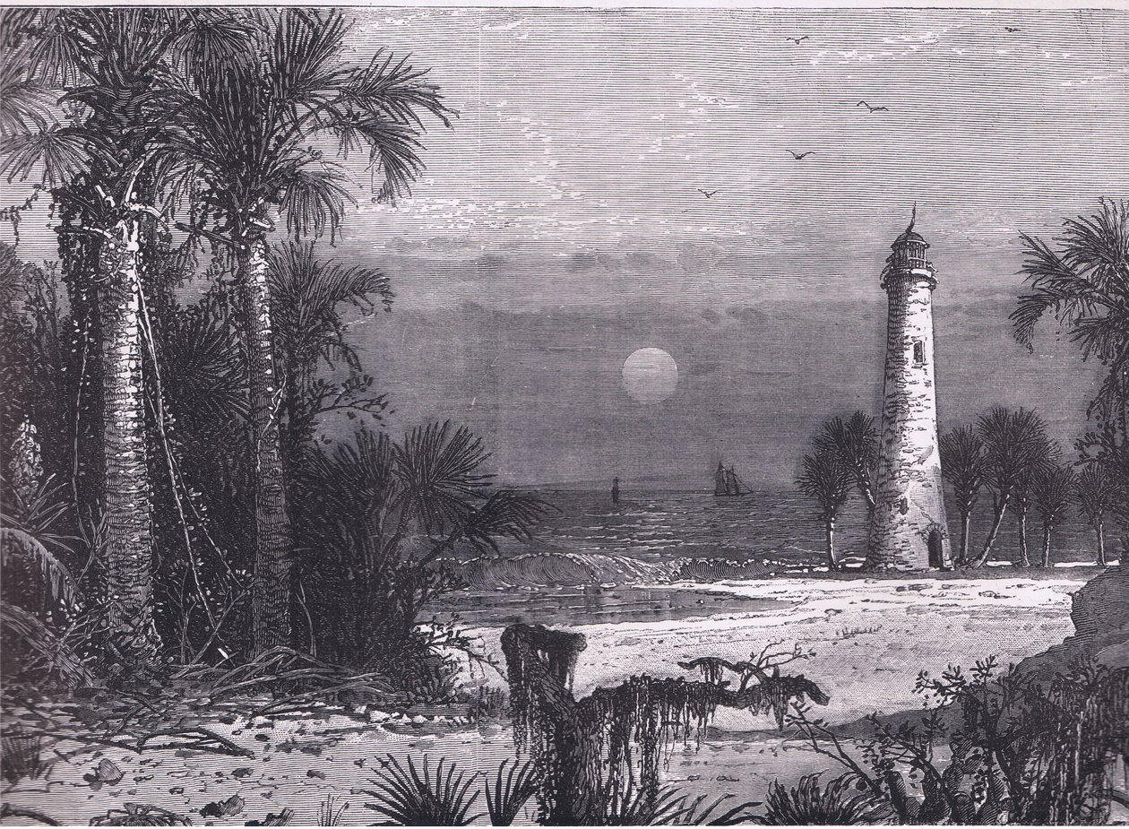 Vue de la côte de la Floride, illustration de l