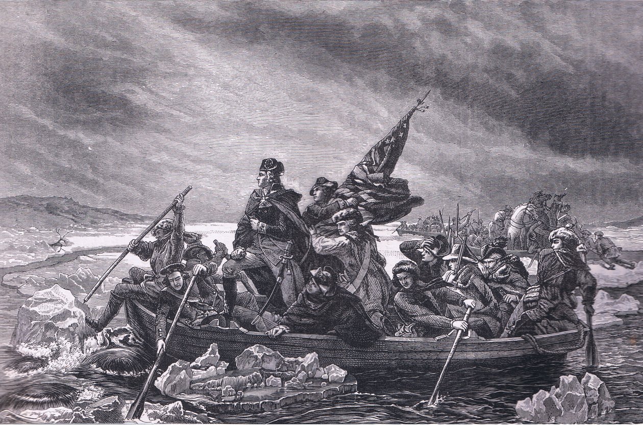 Washington traversant le Delaware, illustration de l