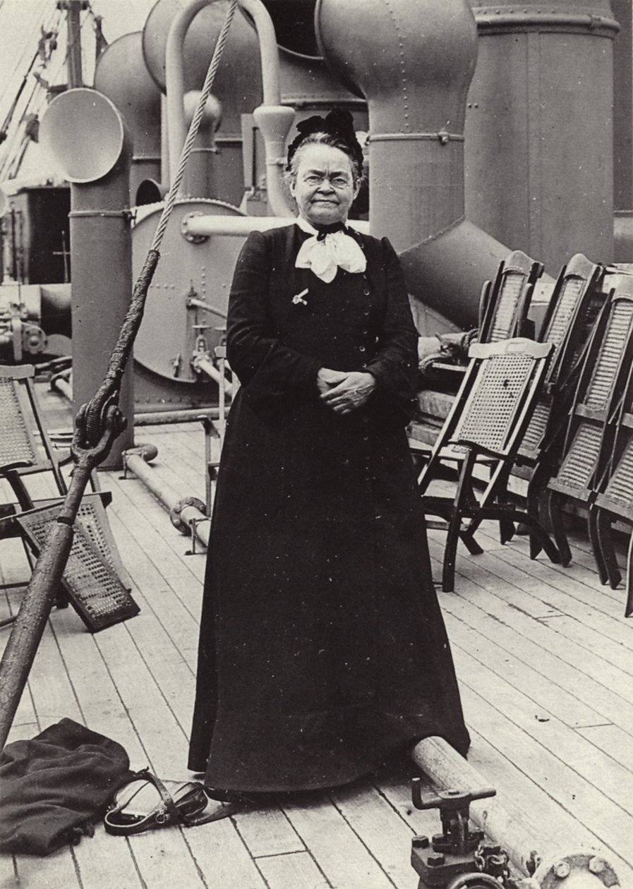 Carrie Nation (1846-1911), militante américaine pour la tempérance, vers 1905 (photo n/b) - American Photographer