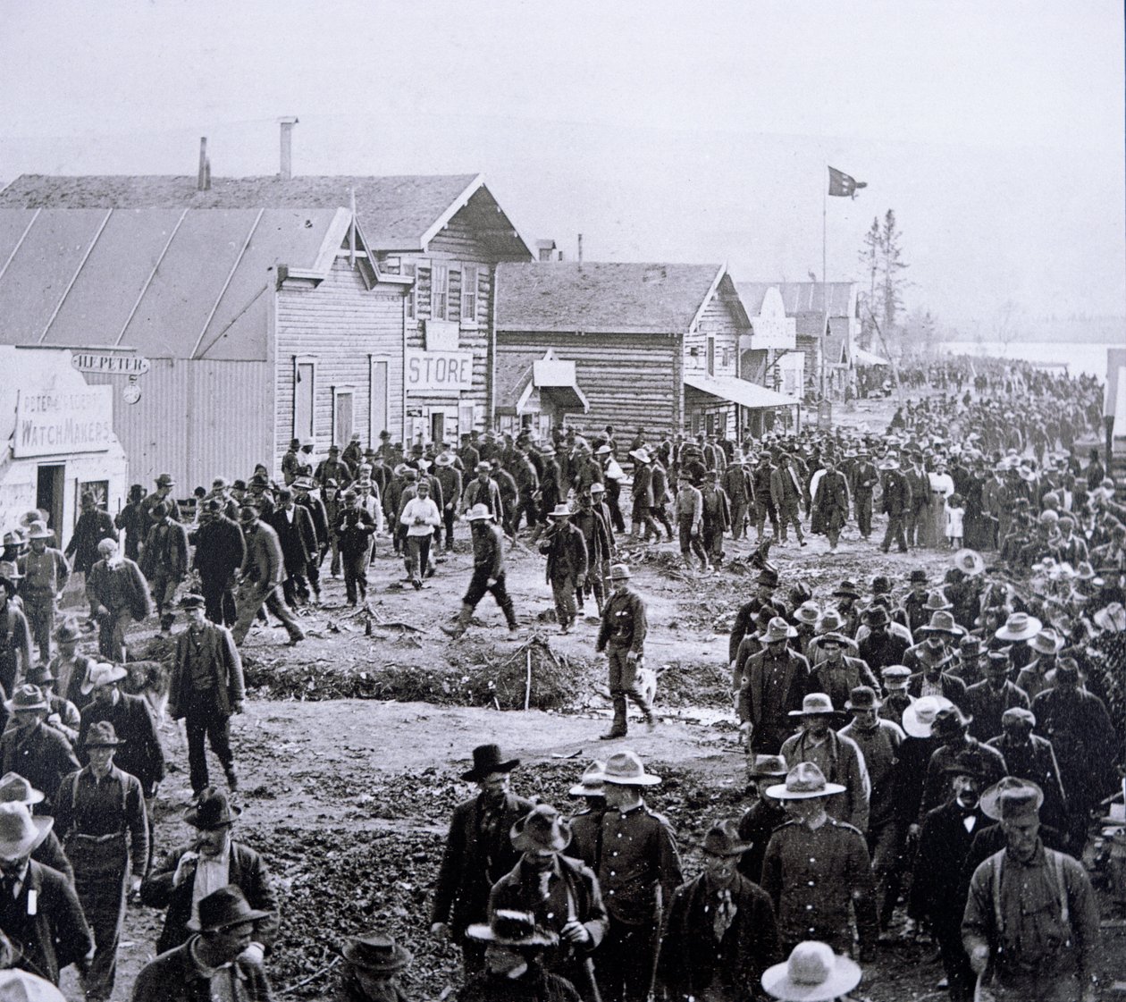 Dawson City pendant la ruée vers l