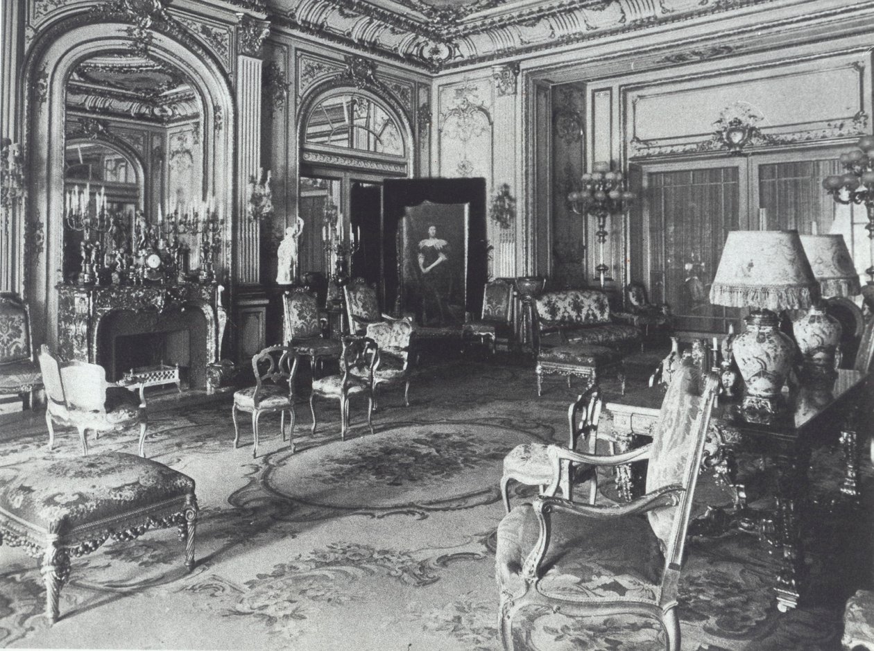 Salon dans la maison de la famille Astor, Fifth Avenue, New York - American Photographer