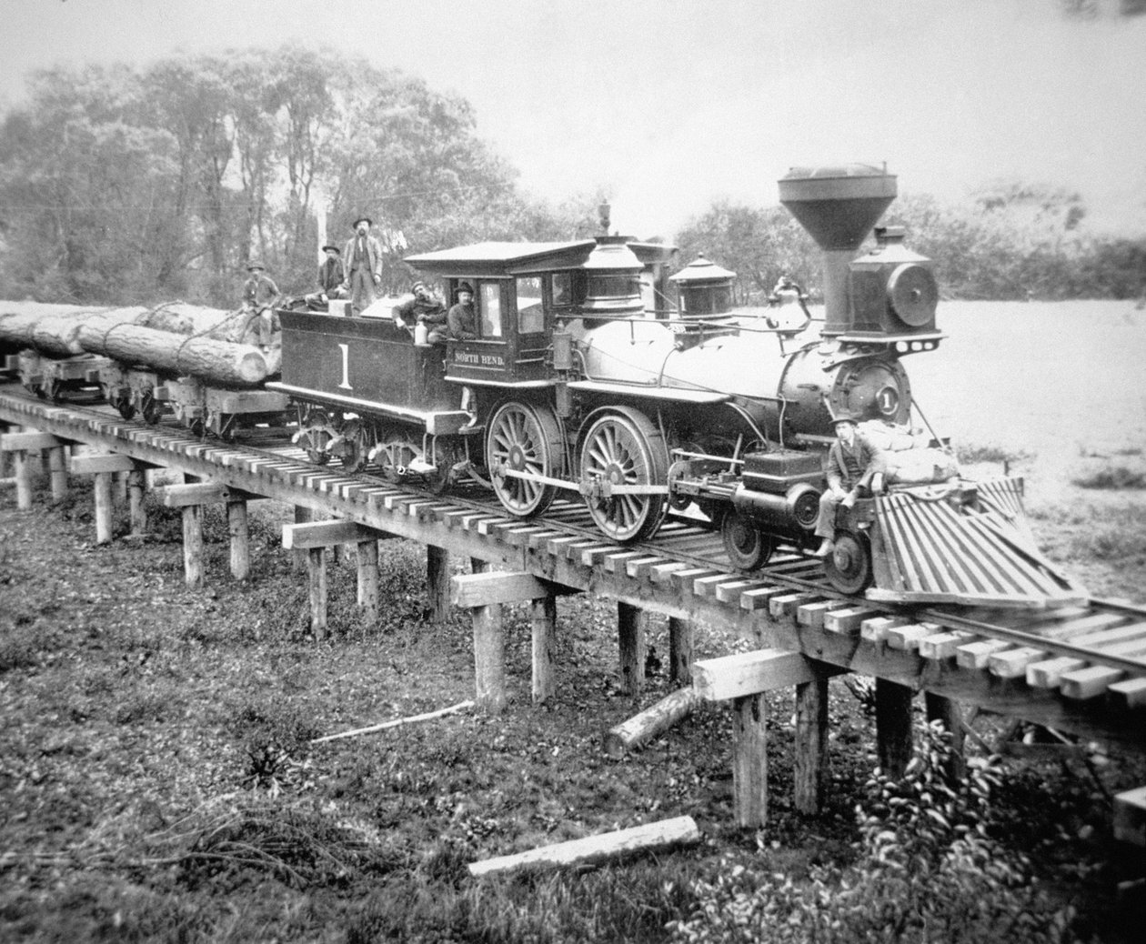 Train de marchandises, comté de Coss, Oregon, vers 1880 - American Photographer