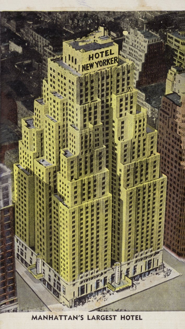 Hotel New Yorker, le plus grand hôtel de Manhattan, New York City, USA (photo couleur) - American Photographer