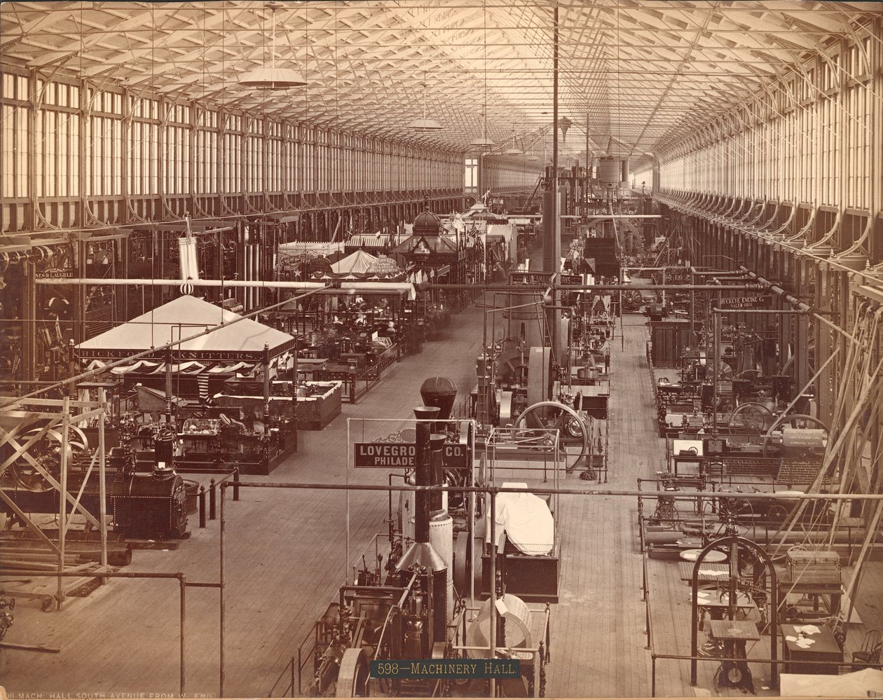 Machinery Hall, South Avenue, Exposition internationale du centenaire de Philadelphie, 1876 - American Photographer
