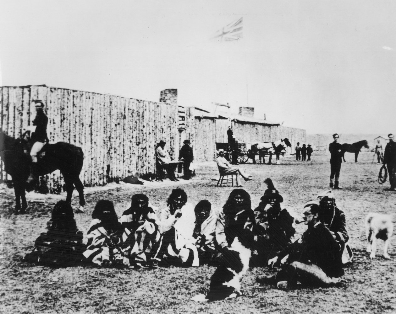 Police montée du Nord-Ouest à Fort Calgary en 1876 - American Photographer