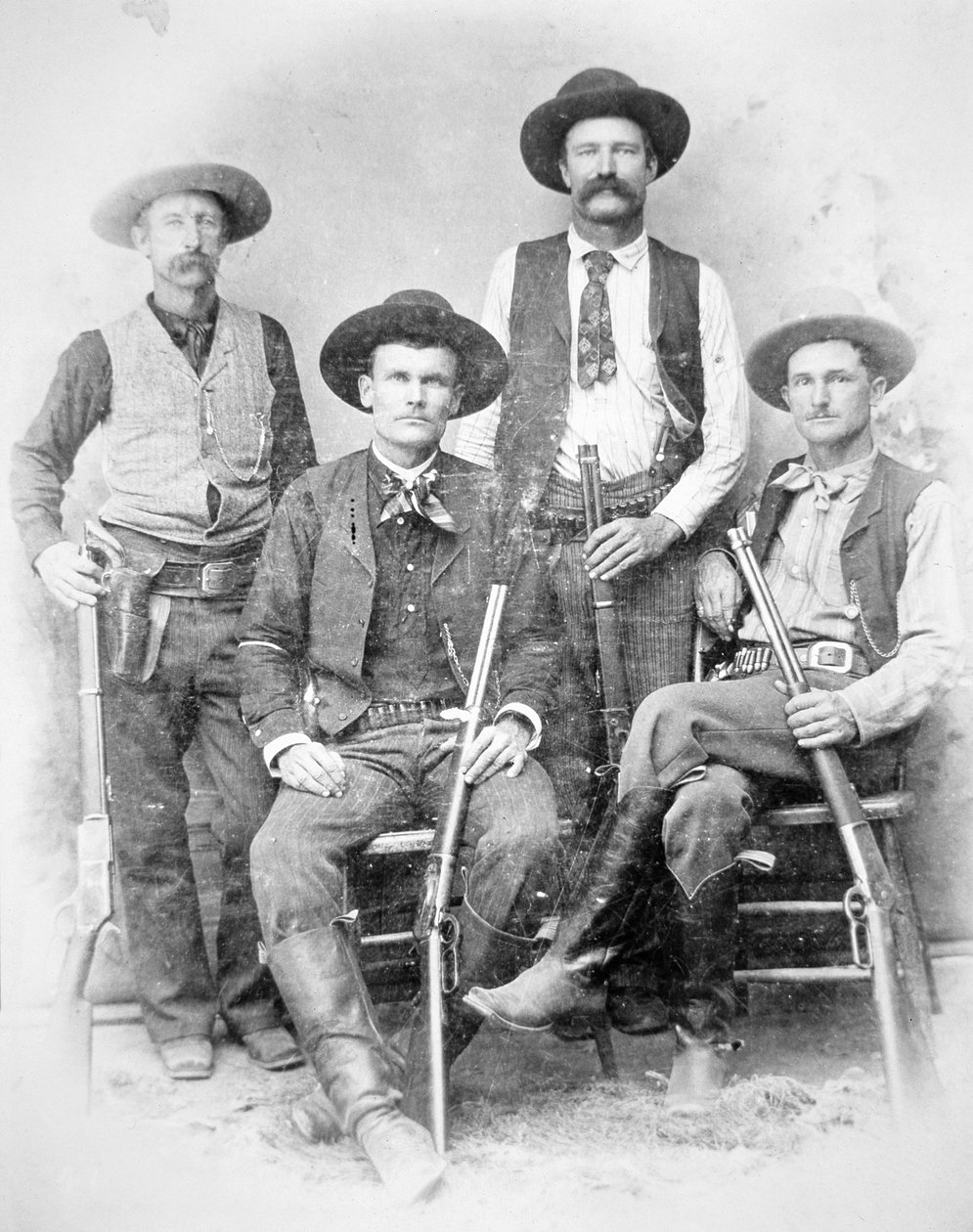 Rangers du Texas armés de revolvers et de fusils Winchester - American Photographer
