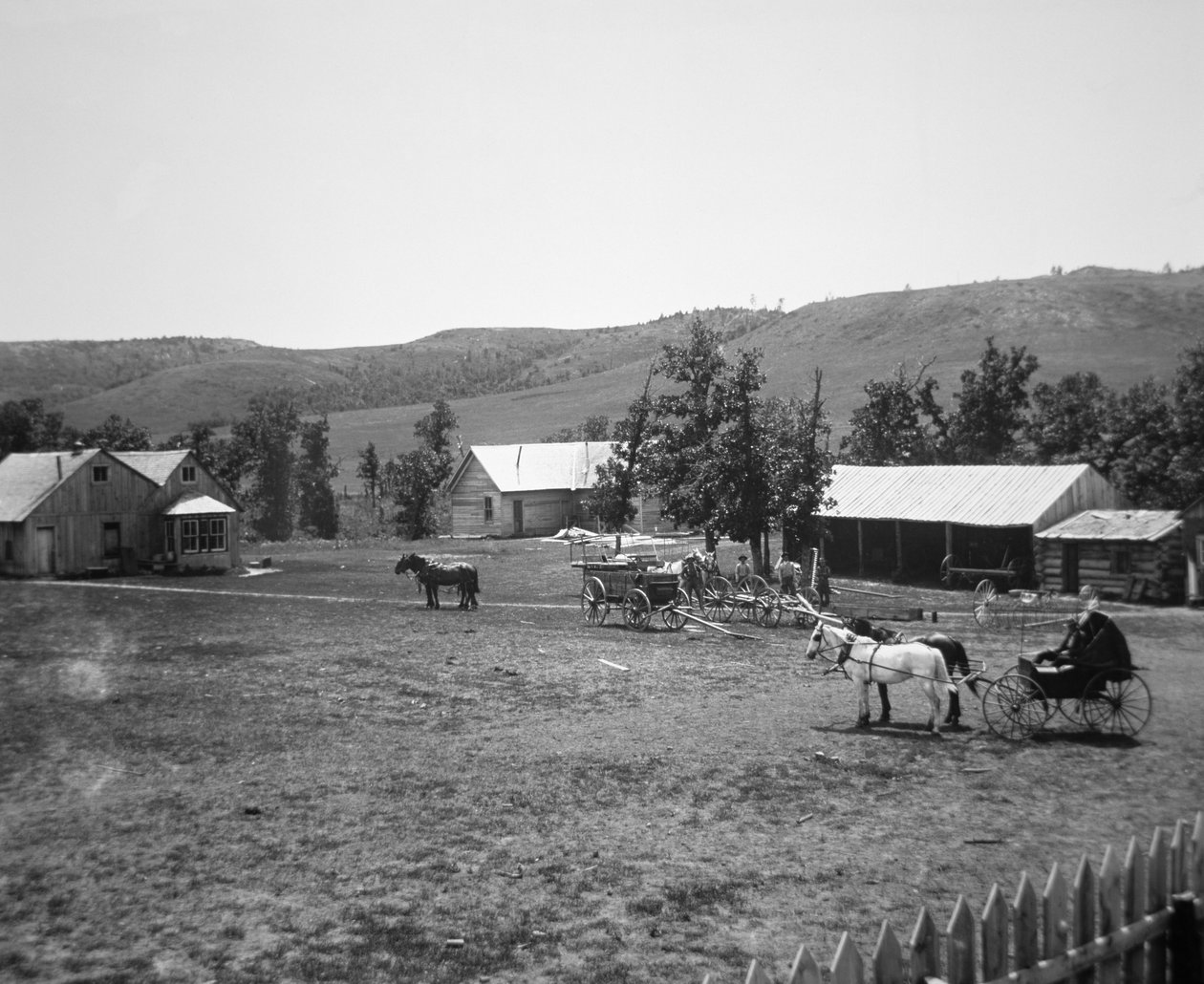 Le ranch Haylie, comté de Crook, Wyoming, vers 1890 - American Photographer