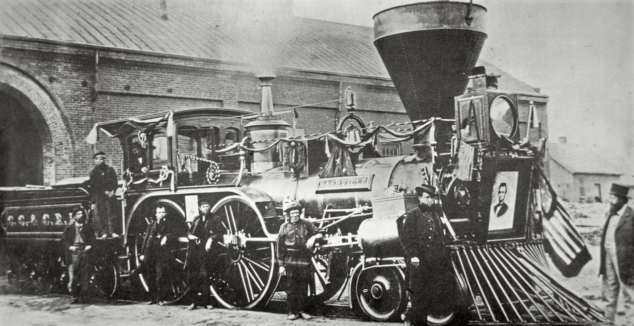 La locomotive qui a tiré le train funéraire d