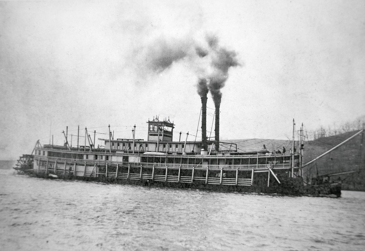 Le bateau à roue arrière 