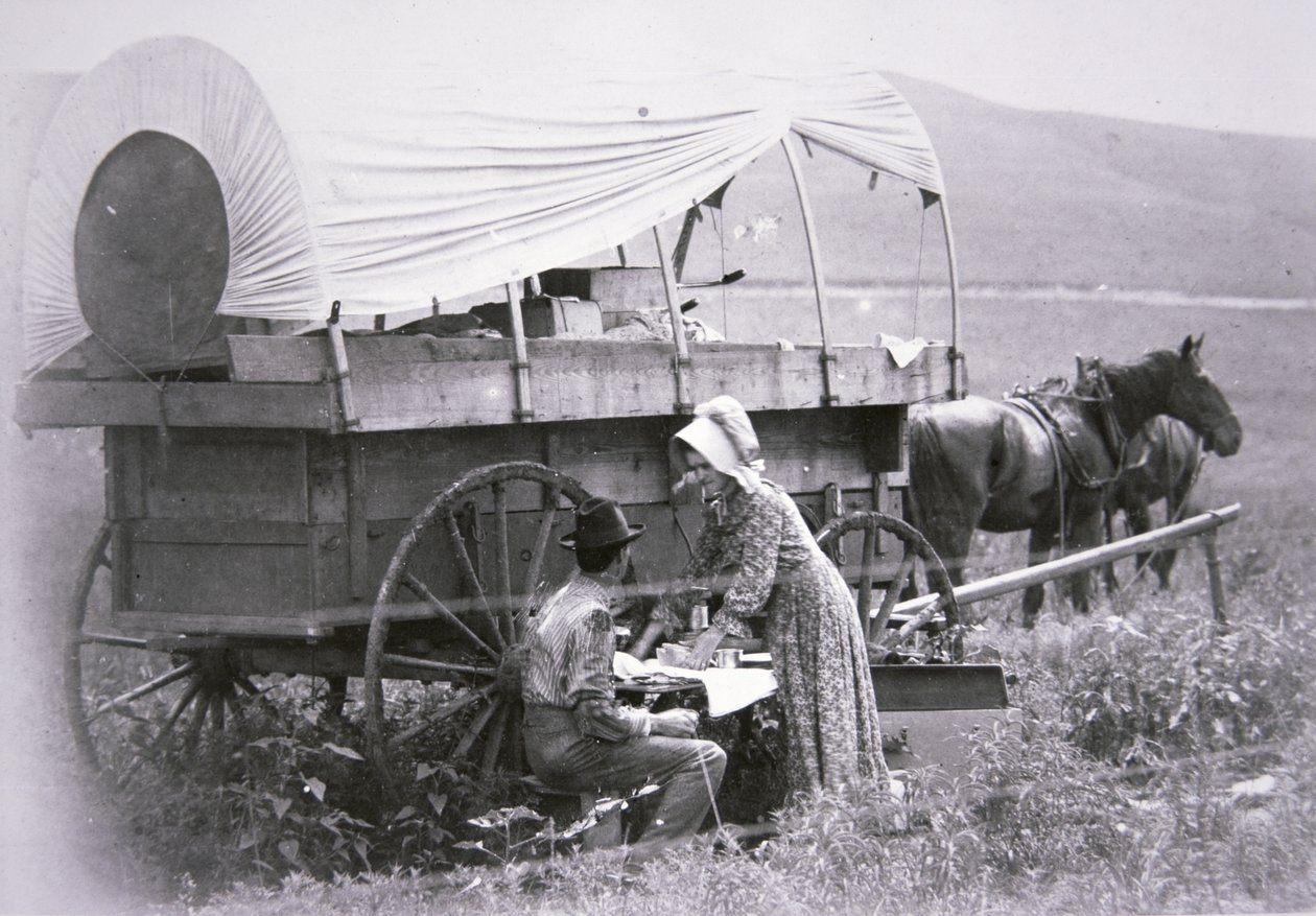 Chariot couvert typique du pionnier - American Photographer