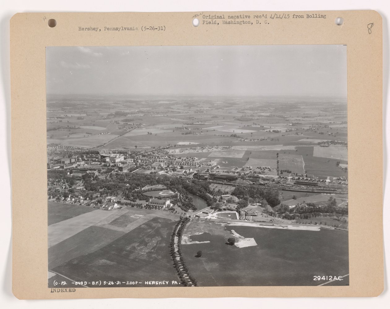 Vue de Hershey, Pennsylvanie, 26 mai 1931 - American Photographer
