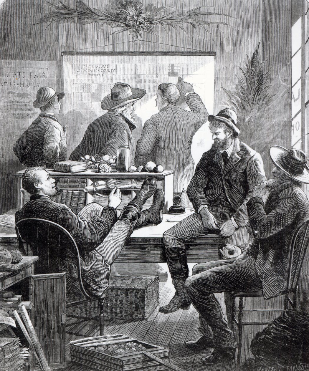 Un bureau de terres du Kansas, de 