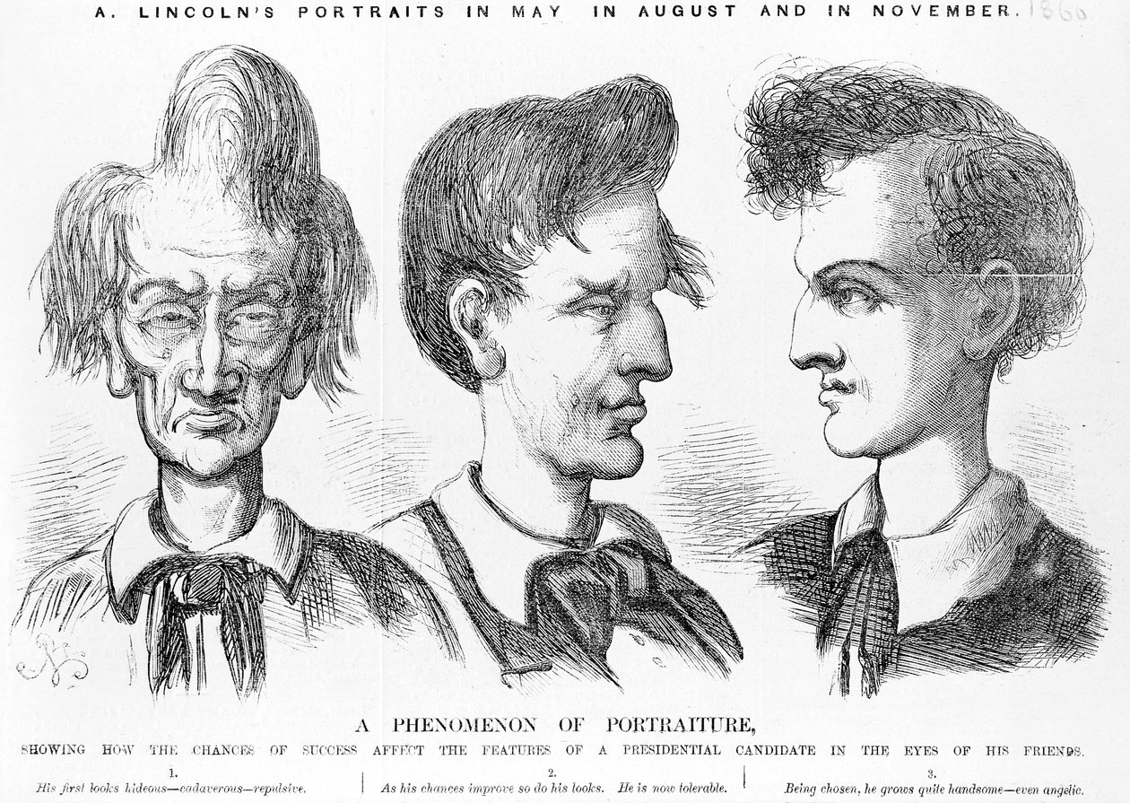 Un phénomène de portraiture, vers 1860 - American School