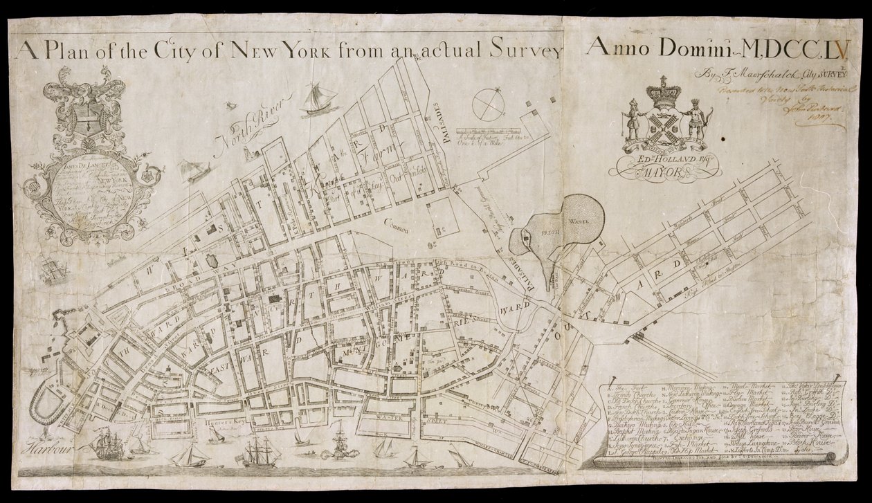 Plan de la ville de New York d