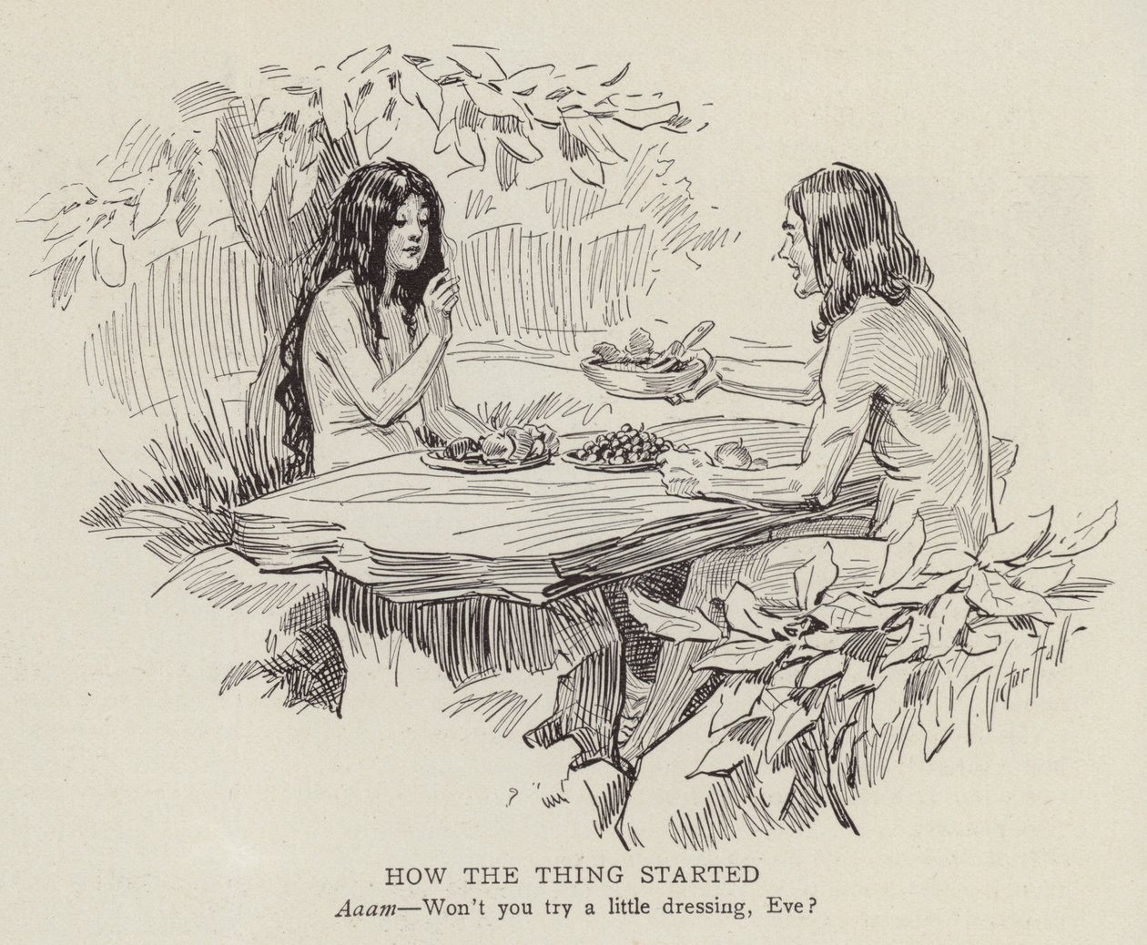 Adam et Eve dans le jardin d