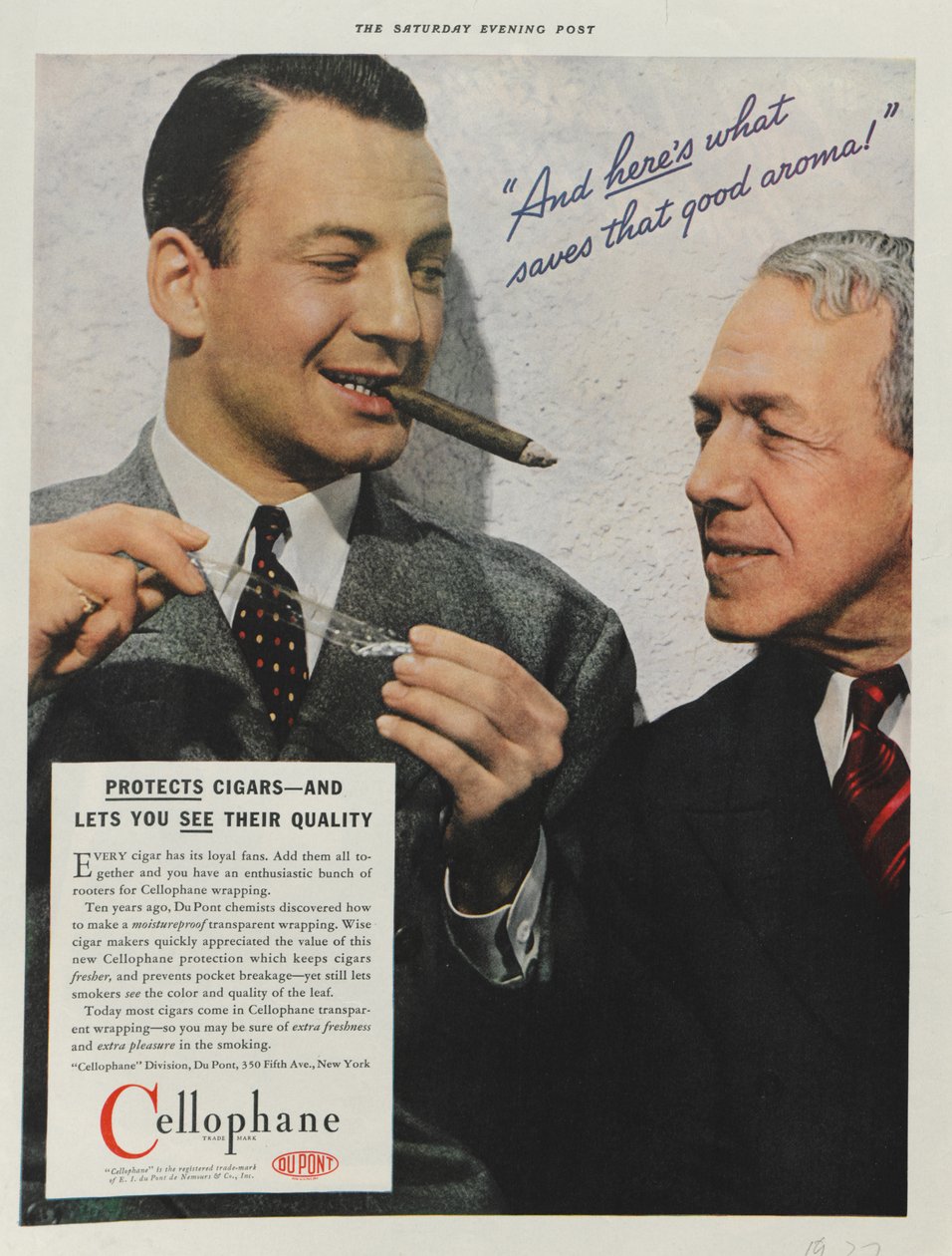 Publicité pour le cellophane DuPont, 1937 - American School