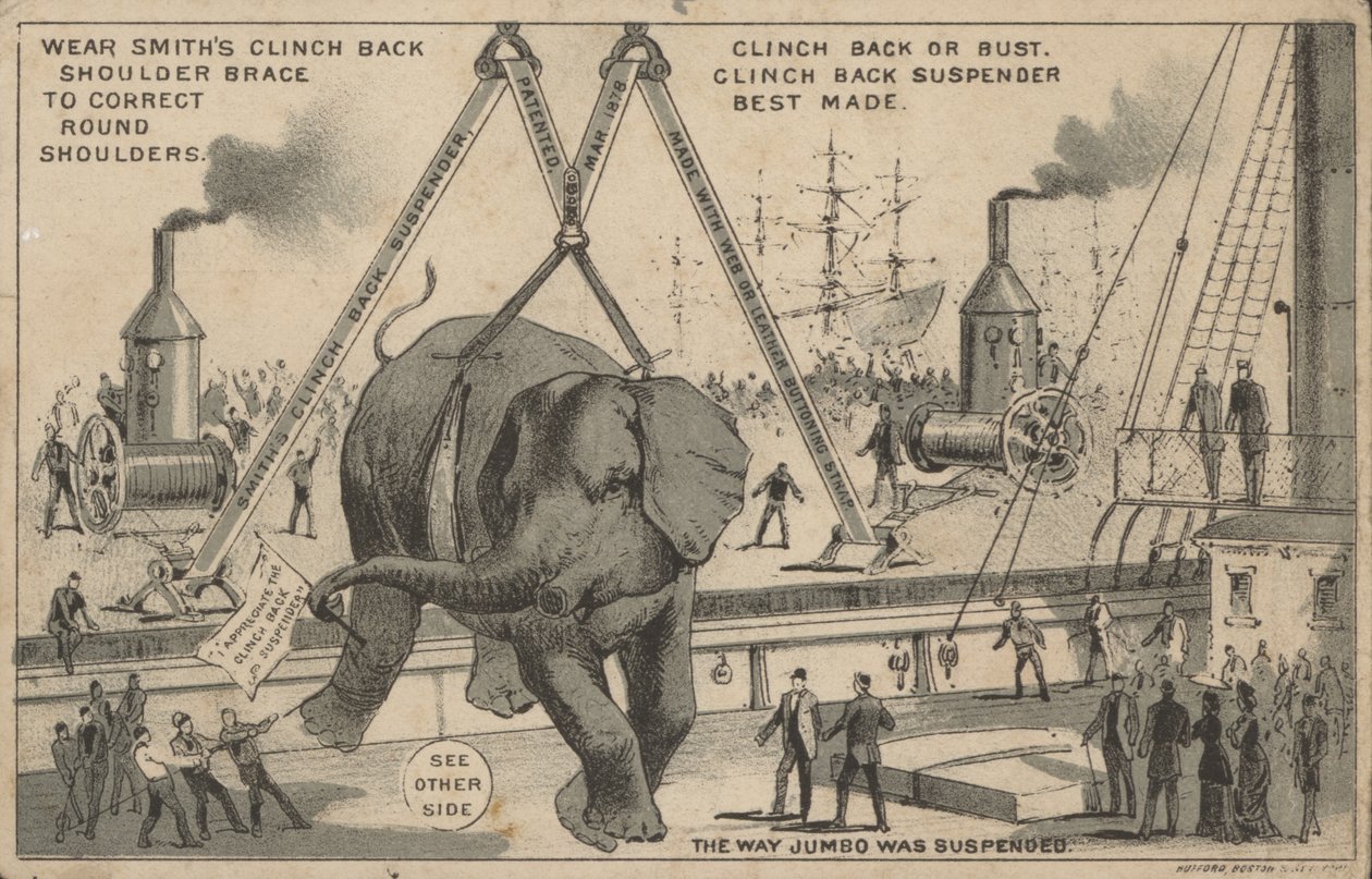 Publicité pour les bretelles de Smith (litho) - American School
