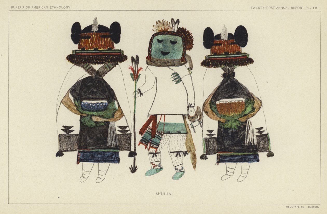 Ahulani (lithographie couleur) - American School