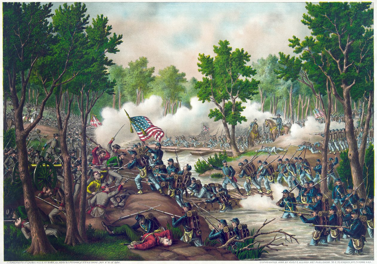 Guerre civile américaine (1861-1865) : bataille de Spotsylvania Court House 9-12 mai - American School