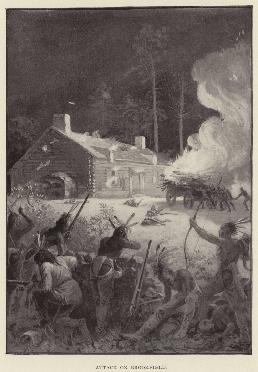Attaque de Brookfield (litho) - American School