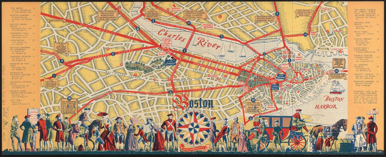 Boston est une ville de flânerie : que voir et comment profiter de votre visite, vers 1935-45 - American School