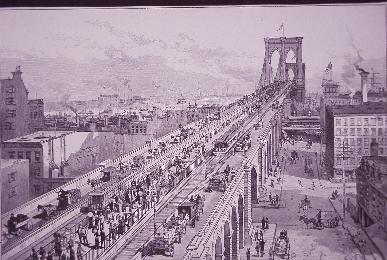 Pont de Brooklyn juste après la cérémonie d