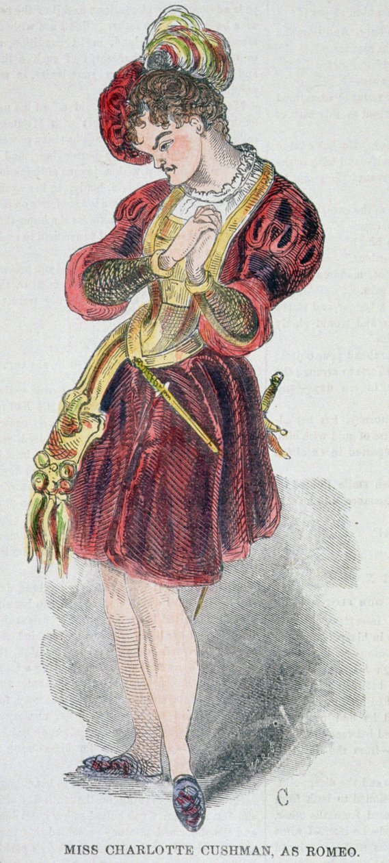 Charlotte Cushman (1816-76) en costume de Roméo, 1851 - American School