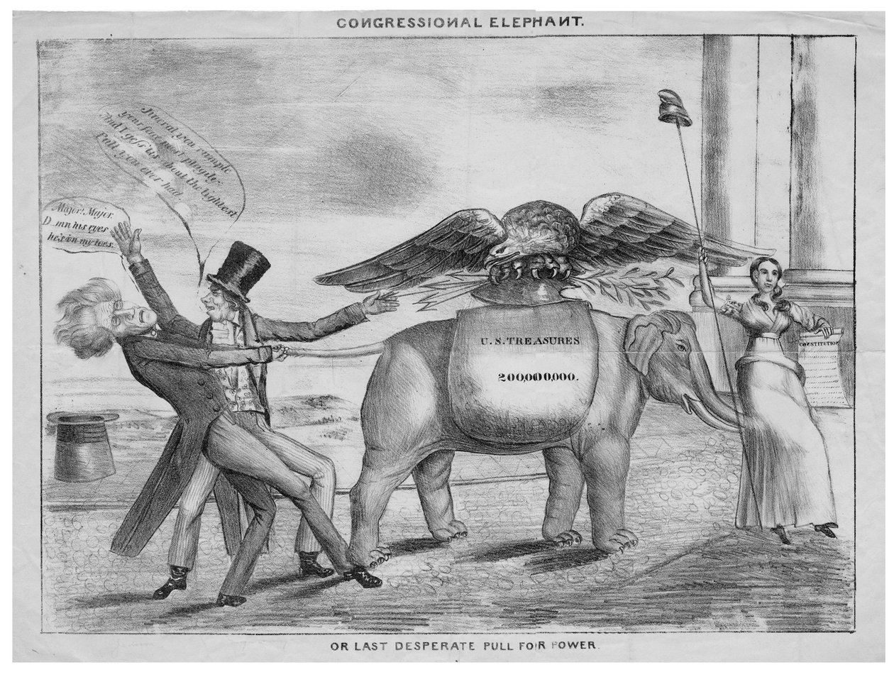 Éléphant du Congrès, ou, Dernier effort désespéré pour le pouvoir - American School
