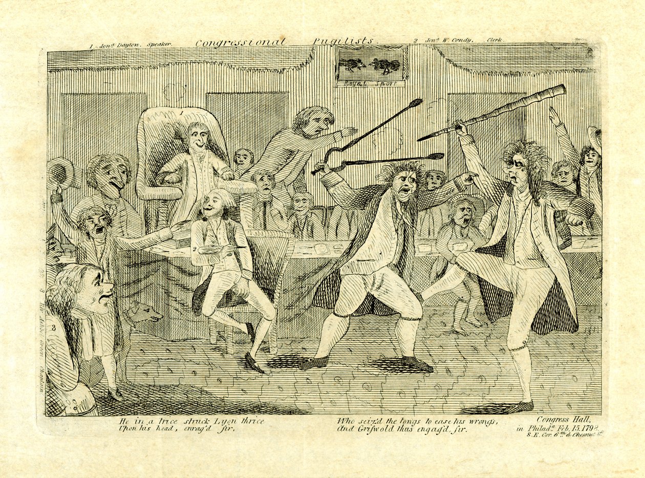 Pugilistes du Congrès : Griswold et Lyon, à Congress Hall, Philadelphie, PA - American School