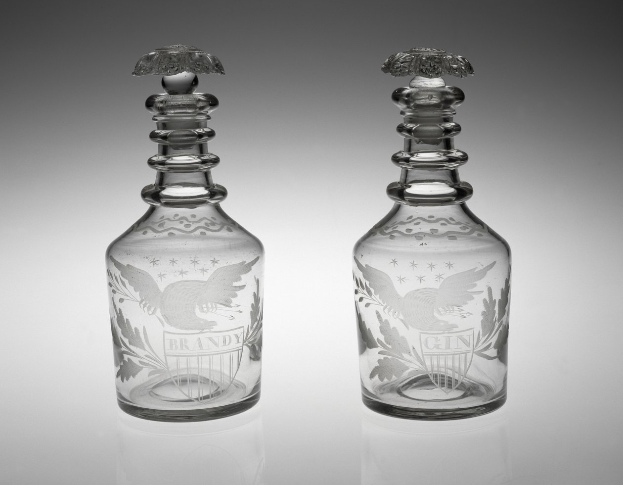 Carafes, vers 1830-1840 - American School