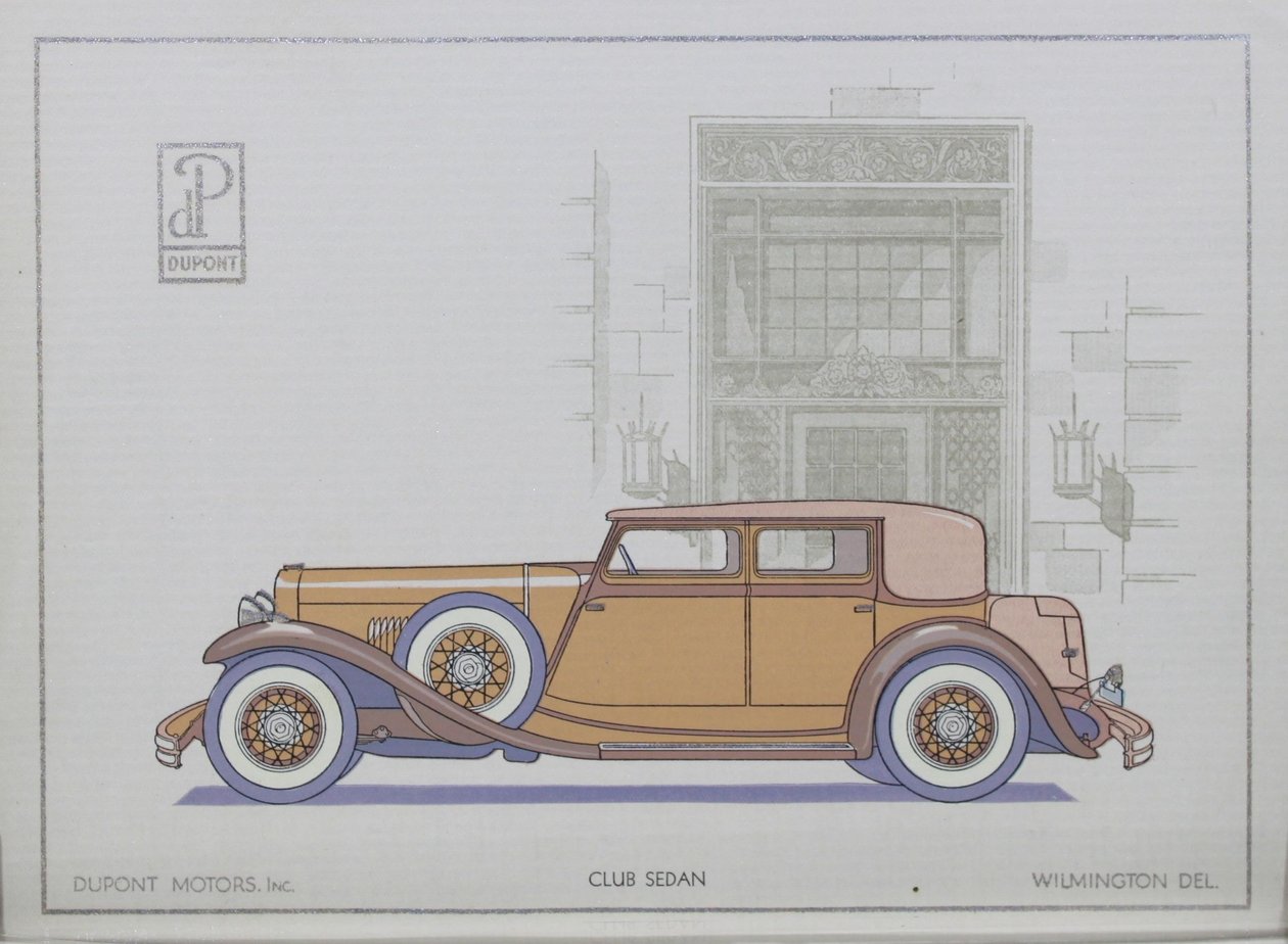 Voitures DuPont : Club Sedan, 1921 - American School
