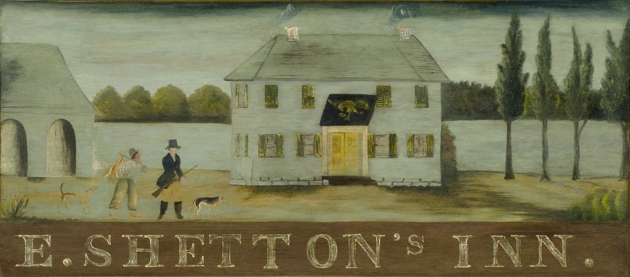 Auberge de E. Shetton, vers 1820 - American School